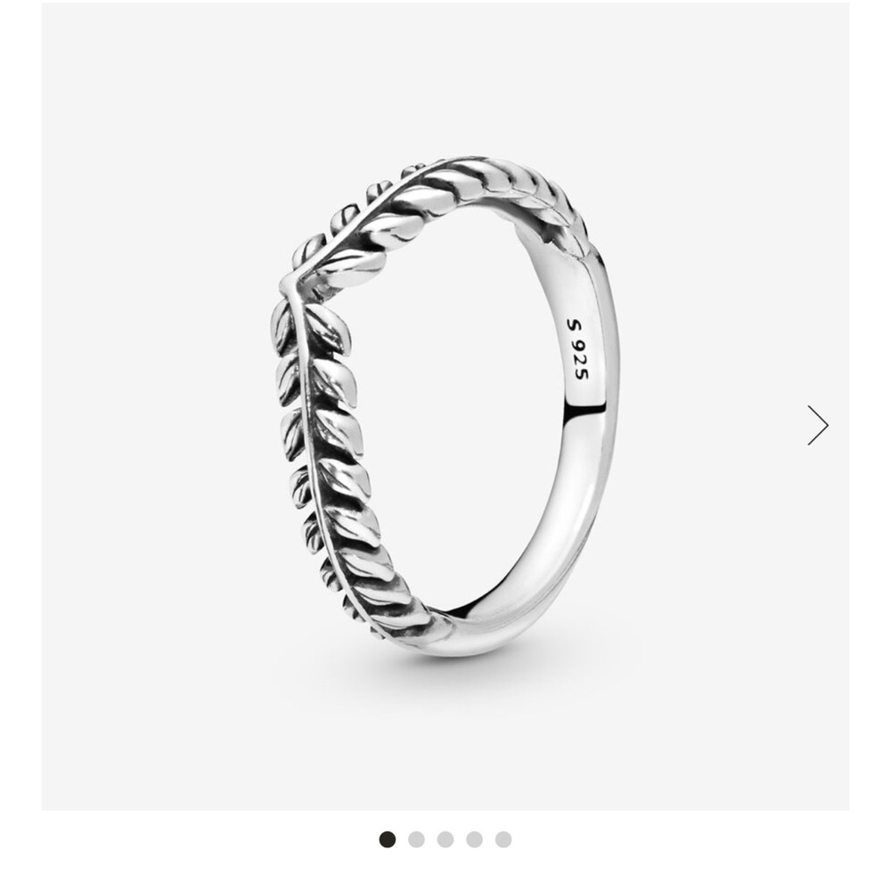 Pandora Wheat Grains Wishbone Ring